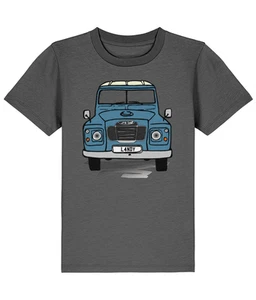 Kids Land Rover Defender Cartoon Style T-Shirt. - Picture 1 of 12