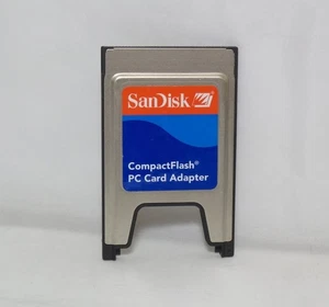 SanDisk CF to PC Card Adapter CompactFlash PCMCIA (SDAD-38-A10) - Picture 1 of 3