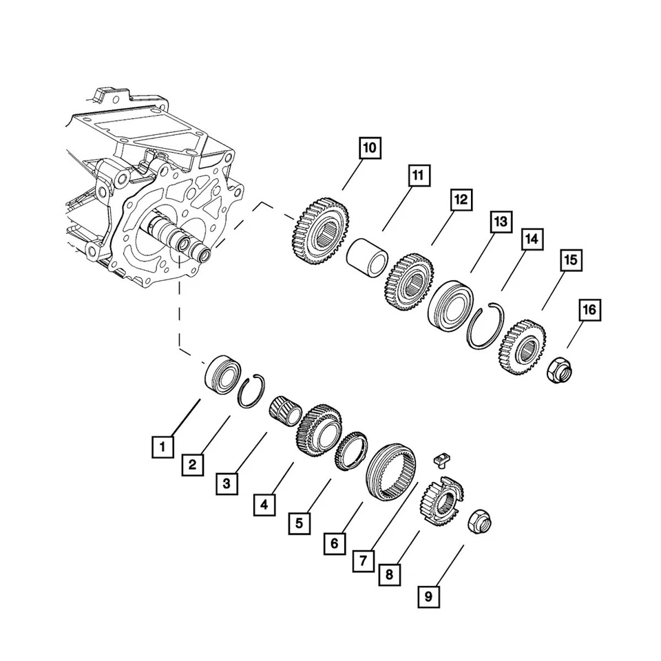 68222053AA Llave sincronizada de transmisión manual Mopar para Fiat 500 2018-2019 Foto 1 de 1