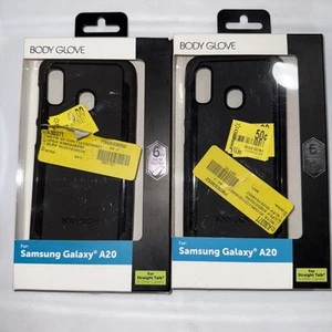 Lot Of 2 Body Glove phone case for Samsung Galaxy A20 - Black - Picture 1 of 2
