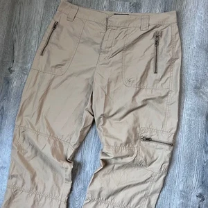 Pantalones cargo utilitarios Polo Ralph Lauren de colección para mujer 4 caqui crema senderismo al aire libre - Imagen 1 de 7