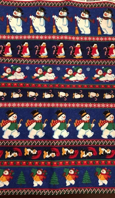 Joan Messmore Cranston Holiday Christmas Snowmen Sleds Penguins Candy Canes - Image 1 of 4