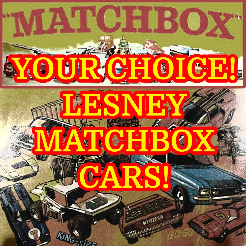Vintage LESNEY Matchbox Assortment Lot - "YOU PICK" some w/ BOX read desc! - Image 1 of 1