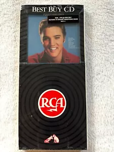 ELVIS PRESLEY SEALED LONGBOX CD RCA PROMO FOR LP FANS ONLY HYPE STICKER ALBUM - Picture 1 of 6