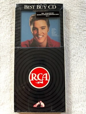 ELVIS PRESLEY LP FANS ONLY CD SEALED LONGBOX CD RCA PROMO FOR HYPE STICKER ALBUM - Image 1 of 4