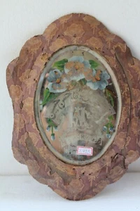 Antiguo Corán Islámico Caligrafía Pintura Grabado Antiguo Espejo Mercurio NH2715 - Imagen 1 de 10