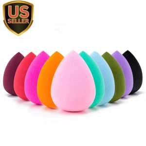 10 Pcs Perfect Makeup Sponge Set Blender Flawless for Liquid, Multi-Colored B... - Picture 1 of 1