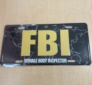 US FBI Police Auto Car Part Bar Decor Motorcycle License Plate 12"x6" - Bild 1 von 4