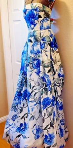 CAROLINA HERRERA MULTICOLOUR FLORAL SILK STRAPLESS LONG MAXI DRESS-NWT US 4 - Picture 1 of 24
