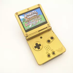 Gold Zelda 5 Segment Backlight V2 iPS LCD Screen Game Boy Advance GBA SP Console - Picture 1 of 8
