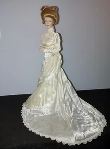 Franklin Erbstück Gibson Mädchen Porzellan Braut Puppe 22 Zoll  - Bild 1 von 12