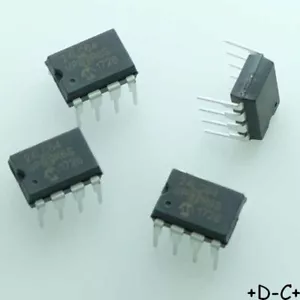 24LC64-I/P EEPROM I2C 64Kbit 8Kx8b 400kHz DIP-8 Microchip RoHS (4er Pack) - Bild 1 von 2