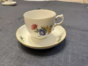 Furstenberg Floral Porcelain Demitasse - Picture 1 of 4