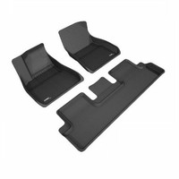 3D MAXpider L1TL00401509 Kagu Front/Rear Black Floor Liners for Tesla Model 3