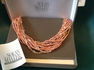 Collar de playa de Nolan Miller Múltiples hebras Bermudas ROSA - Imagen 1 de 3