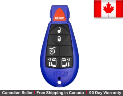 1x. New Blue Keyless Replacement Key Fob Entry Remote For Chrysler Dodge Caravan — 第 1/2 张图片