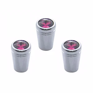 Toggle Switch extensions for Peterbilt, Mini Purple Jewel Chrome, Set of 3 - Picture 1 of 3