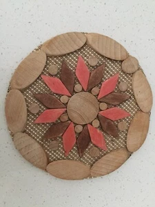 Holz Tischset Topfmatte Tassenmatte - Bild 1 von 2