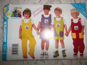 MAGLIONE/PAGLIACCETTO VINTAGE BUTTERICK P405 BAMBINO TAGLIA 1-2-3 MODELLO E ISTRUZIONI NON TAGLIATO - Foto 1 di 2