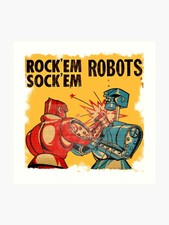 Rock 'em Sock 'em Robots Game Travel Version Vintage