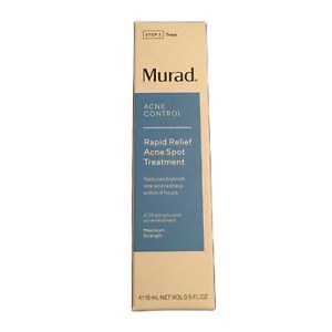 Murad Acne Control Rapid Relief Acne Spot Treatment Reduce Redness .5 oz 15 ml 