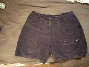 ๐ฅ Mens Vintage Op Ocean Pacific Corduroy Shorts Size 38 Navy Blue 5 Pocket Zip - Picture 1 of 8