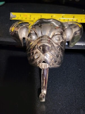 Chrome Bulldog Key Hanger Or Hat Foto 1 de 4