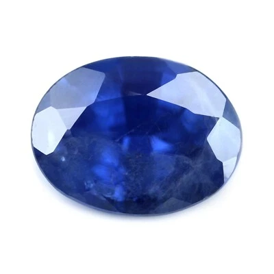 Astonishing Certified 0.96ct Natural Ceylon Blue Sapphire Sri Lankan Oval 6x5mm - Image 1 of 4