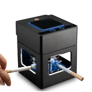 Smokeless Ashtray Intelligent Gesture Sensing Control with Lighter USB C-Type... - Picture 1 of 8