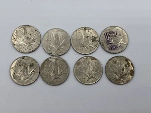 1979 MEXICO 10 CENTAVOS COIN COPPER-NICKEL CIRCULATED LOT OF 8 - Picture 1 of 4