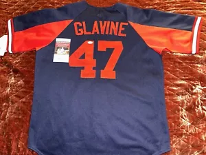 Tom Glavine Signed Braves Jersey (JSA COA) 2x Cy Hof inscriptions - Picture 1 of 4