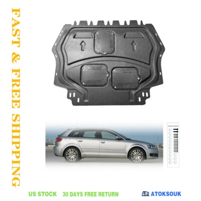 For 2006-2013 Audi A3 Under Engine Lower Cover Splash Shield Mud Guard Board Foto 1 de 4