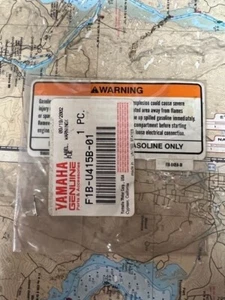Yamaha #F1B-U415B-01-00 Label  Warning Fuel Sport. - Picture 1 of 1
