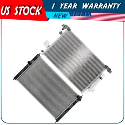 Radiator and AC Condenser Kit For 2016 2017-2019 Mitsubishi Outlander Sport - Image 1 of 4