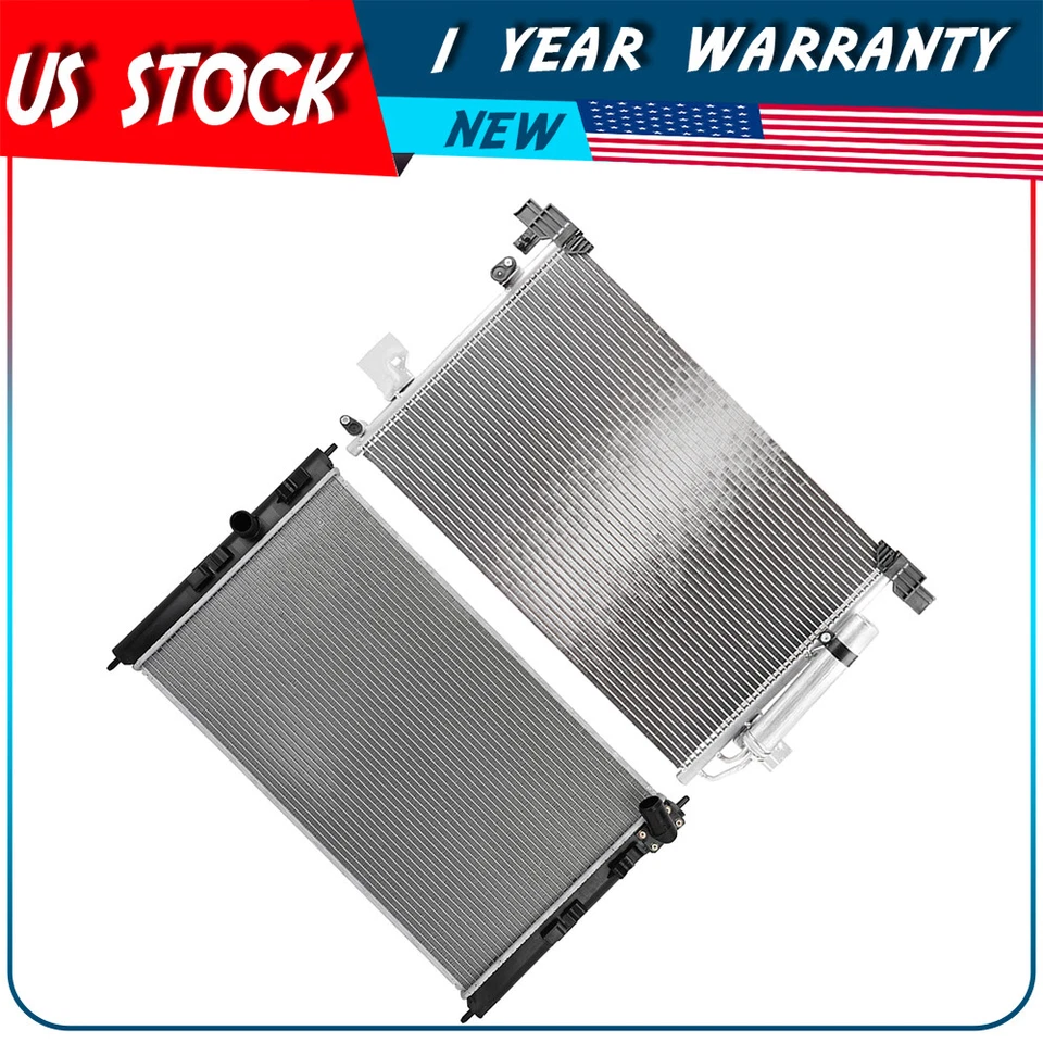 Kit de radiador y condensador de aire acondicionado para Mitsubishi Outlander Sport 2016 2017-2019 Foto 1 de 4