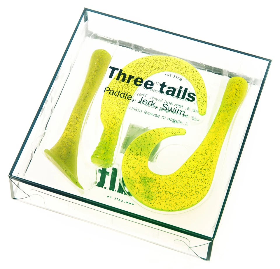 Zalt Zam Z Jerktail 21 cm - Three Tails - Ersatzschwänze 3er Set - alle Farben - - Bild 1 von 1