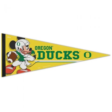 OREGON DUCKS MICKEY MOUSE DISNEY PREMIUM PENNANT 12"X30" BANNER Cover