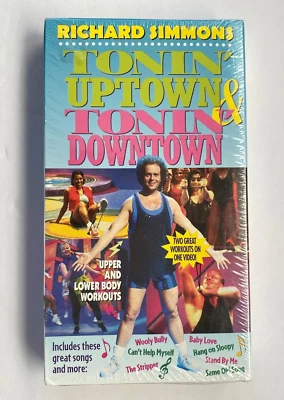 Richard Simmons Tonin Uptown & Tonin Downtown VHS Two Workouts New & Sealed - Image 1 of 4