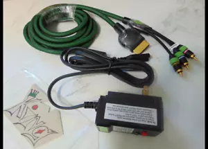 VIDEO Cable Video for ORIGINAL XBOX + power safe cord ! great set 4 xbox safety - Picture 1 of 6