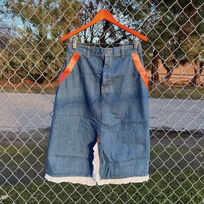 Falda midi vaquera occidental vintage años 90 hecha a mano de mezclilla 29" cintura Foto 1 de 4