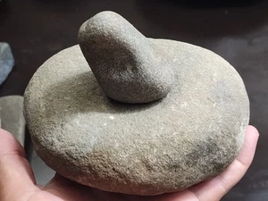 Pre 1600 Indian Artifacts Mortar Bell Pestle - Picture 1 of 9