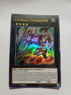 Yugioh Zoodiac Chakanine Ultra Rare MACR-EN048 1st Ed Lightly Played - Image 1 of 2