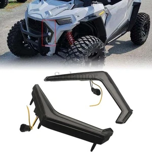 Front LED Fang Lights Lamps W/Extension Wires For Polaris RZR Trail Sport 21-25 - Picture 1 of 24