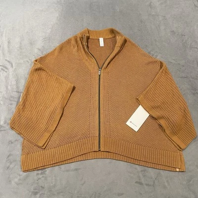 Suéter Lululemon Mujer Mediano Grande Especiado Bronce Mezcla Cachemira Todavía Envolvente Foto 1 de 4