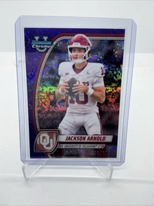 2024 Bowman University Chrome - Jackson Arnold #80 Purple Mini-Diamond Refractor - Picture 1 of 2