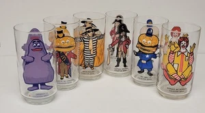 Complete Set of 6 Vintage 1977 McDonalds Collector Series Glasses New READ - Picture 1 of 9