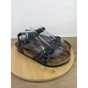 Birkenstock Bali Damen EU 42 US 11 Schwarz Lederriemensandale Weichbettung - Bild 1 von 10