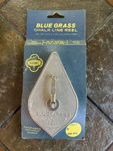 NOS -VINTAGE BELKNAP BLUEGRASS CHALK LINE & PLUMB BOB MADE IN USA ON CARD! - Picture 1 of 7
