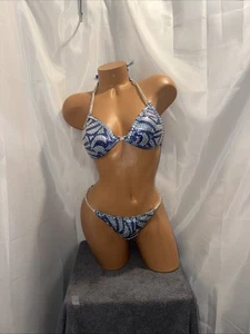 Competición Bikini Posando Traje Holograma 34B Pantalones Pequeños Nuevo Hecho a Mano - Imagen 1 de 5