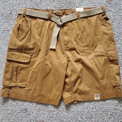 NEW Foundry Big & Tall Flex Flat Front Shorts Mens Sz 50 Comfort Stretch Belt - Image 1 of 4